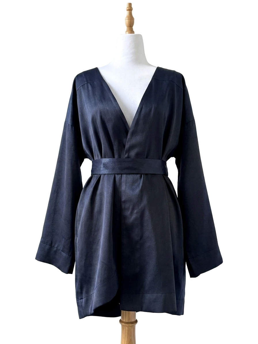 Veyren Kimono [Deep Blue Ultrasuede]